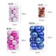 thumbnail image 4 of 16 bolas de Navidad de 6/8 cm, color rosa brillante y morado, para árbol de Navidad, decoración de fiesta, colgante de esferas de Navidad para Año Nuevo 2024, 4 of 5