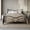 Black, variant on Home Design Enfield Classic Twin Metal Platform Bed, Curved Headboard and Footboard, No Box Spring Needed, Black