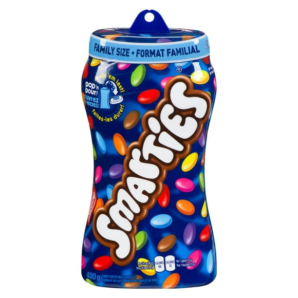 NESTLÉ SMARTIES Candy Coated Milk Chocolate Family Pouch 400 g, 400 GR