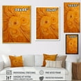 thumbnail image 4 of Designart "Golden Spiral Sunset Reverie II" Abstract Framed Wall Art - Modern Yellow Abstract Collages Entryway Framed Wall Art Print, 4 of 6