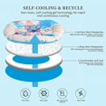 thumbnail image 3 of PENGXIANG Dog Cooling Mat Summer Pet Self Cooling Pad for Small Medium Dogs Cats Summer Reusable Pet Training Pad Non Toxic & Pressure Activated  No Water Electricity or Refrigeration Nee, 3 of 7