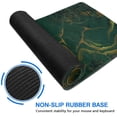 thumbnail image 3 of Large Mouse Pad, Desk Pad with Non-Slip Base Extended Mouse Pad XXL Keyboard Mouse Pad Desk Mat On Top of Desks for Work, Game, Office, Home - Emerald Marble (35.4x15.7 in), 3 of 5
