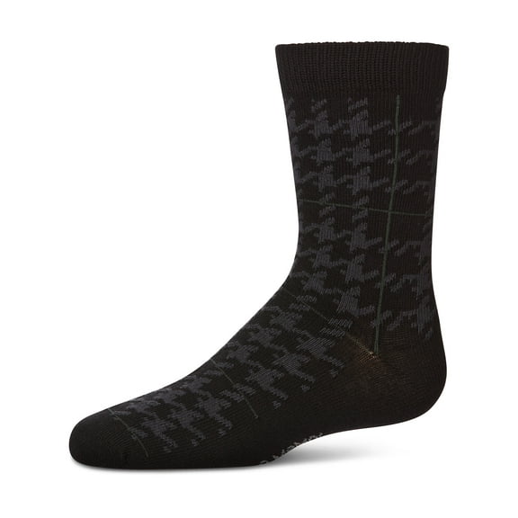 MeMoi Boys' Hounds Plaid Dress Socks - Boys - Male, 12-14, Navy