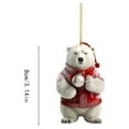 thumbnail image 3 of Christmas Ornaments Clearance Home Decorations Cute Bear Christmas Scene Decoration Pendant, 3 of 4