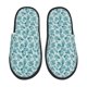thumbnail image 1 of Balery Teal turquoise shell Pantuflas de Casa de Felpa Silenciosas con Diseño Estampado, Zapatillas Cómodas Antideslizantes de Algodón para Interior-Medium, 1 of 8