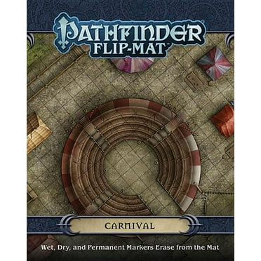 Pathfinder Flip-Mat: Bigger Temple - Tappetino Per Gioco Di Ruolo Con Due Mappe Di Templi (45% Più Grande)