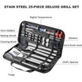 thumbnail image 2 of Ensemble d'Outils Barbecue 25-en-1 Accessoires Ustensiles de Barbecue Barbecue en Acier Inoxydable, 2 of 5