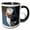Black/White, variant on 3drose, Atlantic Puffin, Latrabjerg Peninsula, Iceland - Eu14 Rbe0049 - Ralph H. Bendjebar, 11oz Two-tone Green Mug