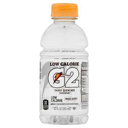 G2 Thirst Quencher Low Calorie Sports Drink, Mixed Berry, 12 Fl Oz, 12 (Best Low Calorie Soft Drinks)