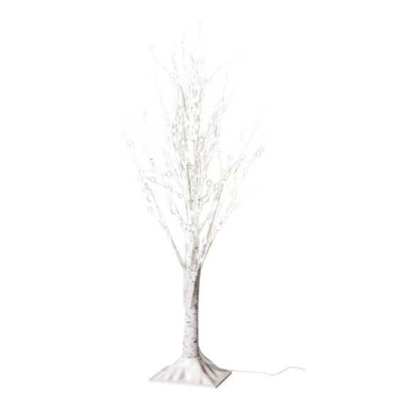 Good Tidings 3-Foot White Artificial Christmas Tree with 247 Warm White LED Lights
