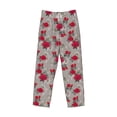 thumbnail image 4 of Xecao Rose Flowers Men's Straight Lounge Pajama Pants: The Ultimate in Comfortable Sleepwear, 4 of 9
