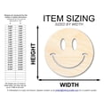 thumbnail image 2 of Unfinished Wood Smiley Face Shape | DIY Craft Cutout | up to 46" DIY 36" / 1/2", 2 of 3