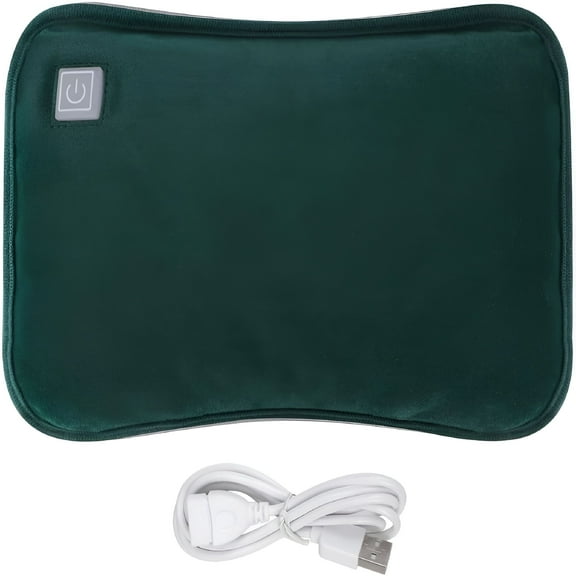 HIBIBUD Rechargeable Hot Water Sack Portable Electric USB Hot Water Bag with Plush Cover Winter Hand & Feet Warmer Hot Water Pouch for Menstrual Cramps or Muscle Aches & Back Pains