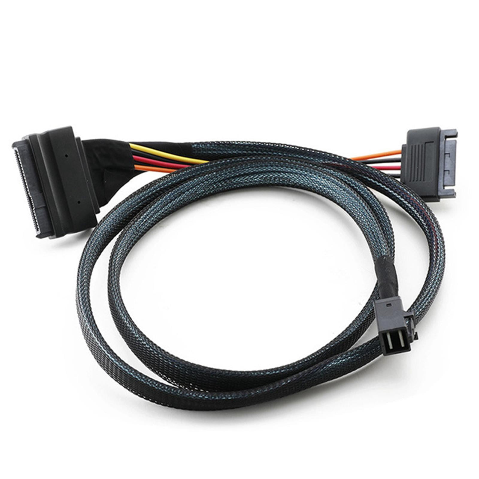 GUYUTING Upgrade Computer Part U.2 NVMe SSD with Mini SAS Cable, Supports SATA Power Connection for High-Speed Data Transfer