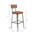 thumbnail image 4 of Heron Bar Stool with Solid Wood, 4 of 4