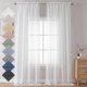 thumbnail image 1 of Aiyufeng Kirei - Cortinas transparentes extralargas con aspecto de lino, 96 pulgadas de largo, 2 piezas, cortinas de lino semitransparentes, paneles para tratamientos de ventanas (juego de 2, 40 x 96, 1 of 1