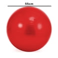 thumbnail image 3 of Exercise Ball, Stability Ball, Fitness Ball for Posture, Balance, Yoga, Pilates, Core, & Rehab-red-55cm, 3 of 5