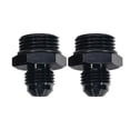 thumbnail image 6 of 3mirrors Aluminum Alloy ORB-8 O-Ring Boss -8AN to -6AN Male Adapter Fitting Straight Black Anodized, 2 Pcs, 6 of 9
