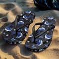 thumbnail image 4 of Chririnla Women's Dolphin Floral Flip Flops Lightweight Soft Footbed Beach Thong Sandals with Arch Support Quick Dry Non-Slip Bathroom Shower Shoes, 4 of 7
