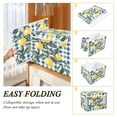 thumbnail image 2 of Yayeee Collapsible Cube Storage Bin with Lid Fabric Closet Decorative Basket with Handles, Retro Beige Lemon, 2 of 7