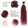 thumbnail image 3 of Hair Bundles Vinmdonm 9J Burgundy Kinky Curly 34 cm, 3 of 7