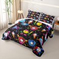 thumbnail image 3 of Homewish Pop Art Baseball Quilt Full, Cute Sport Full Bedspread Sets for Girls and Boys, 3-Piece, 1 Comforter and 2 Pillowcases, 3 of 7