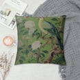thumbnail image 2 of Nawypu Green Chinoiserie Pillow Cover Vintage Bird Flower Throw Pillow Covers Farmhouse Floral Decorative Pillowcase Outdoor Square Cushion Cover for Couch Sofa Bedroom Decor, 2 of 5