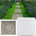 thumbnail image 3 of Molde de hormigón DIY con forma de camino, molde de plástico para hormigón, jardín, acera, adoquines, pasarela, losas de piedra de hormigón para jardín y Patio, 3 of 5