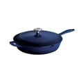 thumbnail image 5 of Tramontina Gourmet Enameled Cast Iron Covered Skillet - Gradated Cobalt, 5 of 5
