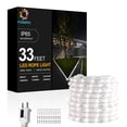 thumbnail image 1 of Luces LED tipo cuerda FOEERS de 10 m, blancas, para exteriores, impermeables, 110 V, 1 of 9