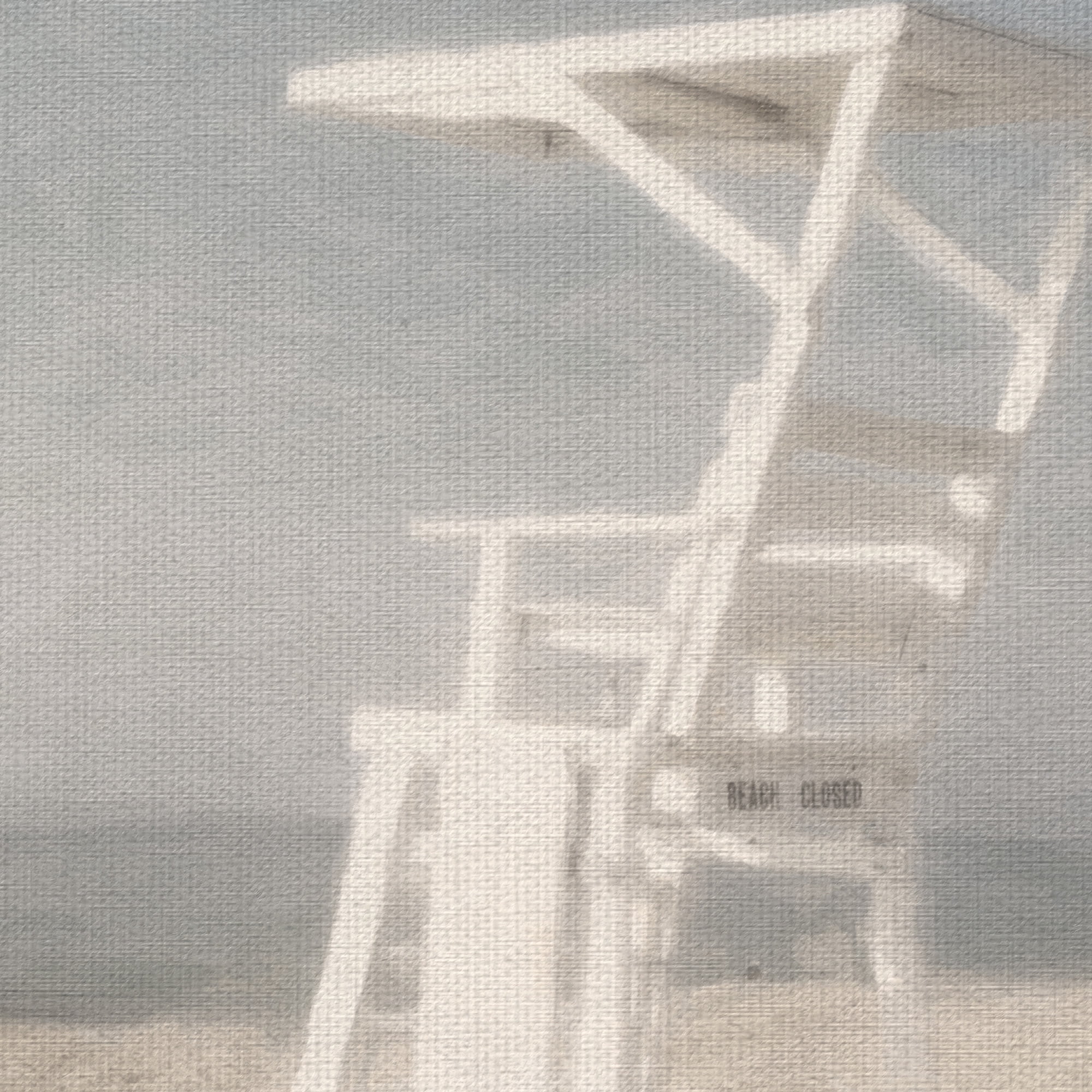 Masterpiece Art Gallery Lifeguard Chair Hazy Morning by Graff-tee Studio Canvas Art Print 24" x 36"