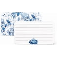 thumbnail image 2 of Abbott Collection Chintz Print Mini Double-Sided Note Cards. 50 Pieces - Paper, White/Blue (2x3.5"L), 2 of 2