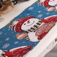 thumbnail image 4 of Mantel de lino y algodón navideño, mantel de granja con muñeco de nieve navideño, mesa familiar de cocina, decoración de fiesta familiar, 4 of 5