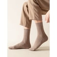 thumbnail image 5 of BH-JJSMGS 5/6 Pairs Pack Solid Crew Calf Socks For Men Breathable Casual Multi-Colored US Size 7-12, 5 of 7