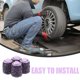 thumbnail image 3 of ADDHAT 4Ud Tapas Para Válvulas De Neumáticos Compatibles Con Suvs Y Bicicletas Color Violeta, 3 of 6