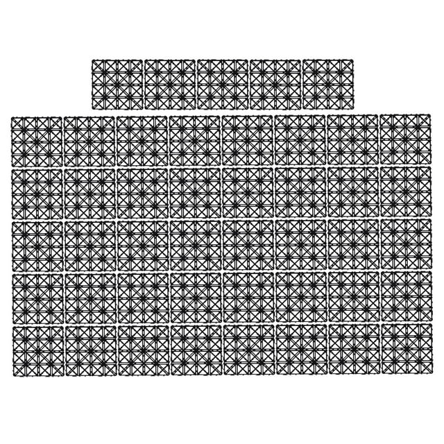 Drainage Tile,45Pcs Drainage Tile Interlocking Deck Tile Plastic Tile Stylish and Modern