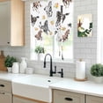 thumbnail image 5 of Spring Flowers Balloon Curtains for Living Room/French Door, Black Brown White Horse Country Vintage Tie Up Curtains 63 Inch Length Energy Saving Kitchen Curtains Shades for Windows 42"x63", 5 of 8