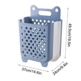thumbnail image 3 of Bathroom Folding Laundry Basket Wall-Mounted Dirty Clothes Storage Bucket Large Portable Punch-Free Organizer, 3 of 3