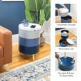thumbnail image 5 of Tray Top End Table With 3-Storage Bin & Natural Wood Legs, 5 of 18