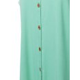 thumbnail image 6 of A2Y Women's Loose Fit Short Sleeve Button Down Front Tie Top Dusty Mint 2XL, 6 of 7
