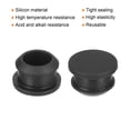 thumbnail image 2 of Silicone Snap in Locking Hole Plugs, Seal Cover Panel Round for Kitchen Rubber Bulkheads 14mm Black,4Pcs, 2 of 7