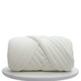 thumbnail image 4 of 1kg Velvet Chunky Yarn Arm Knitting Sweaters Hats Scarf Throw Pillow DIY Rug Weight Rug Making Hand Knit Pet Bed Crocheting White, 4 of 9