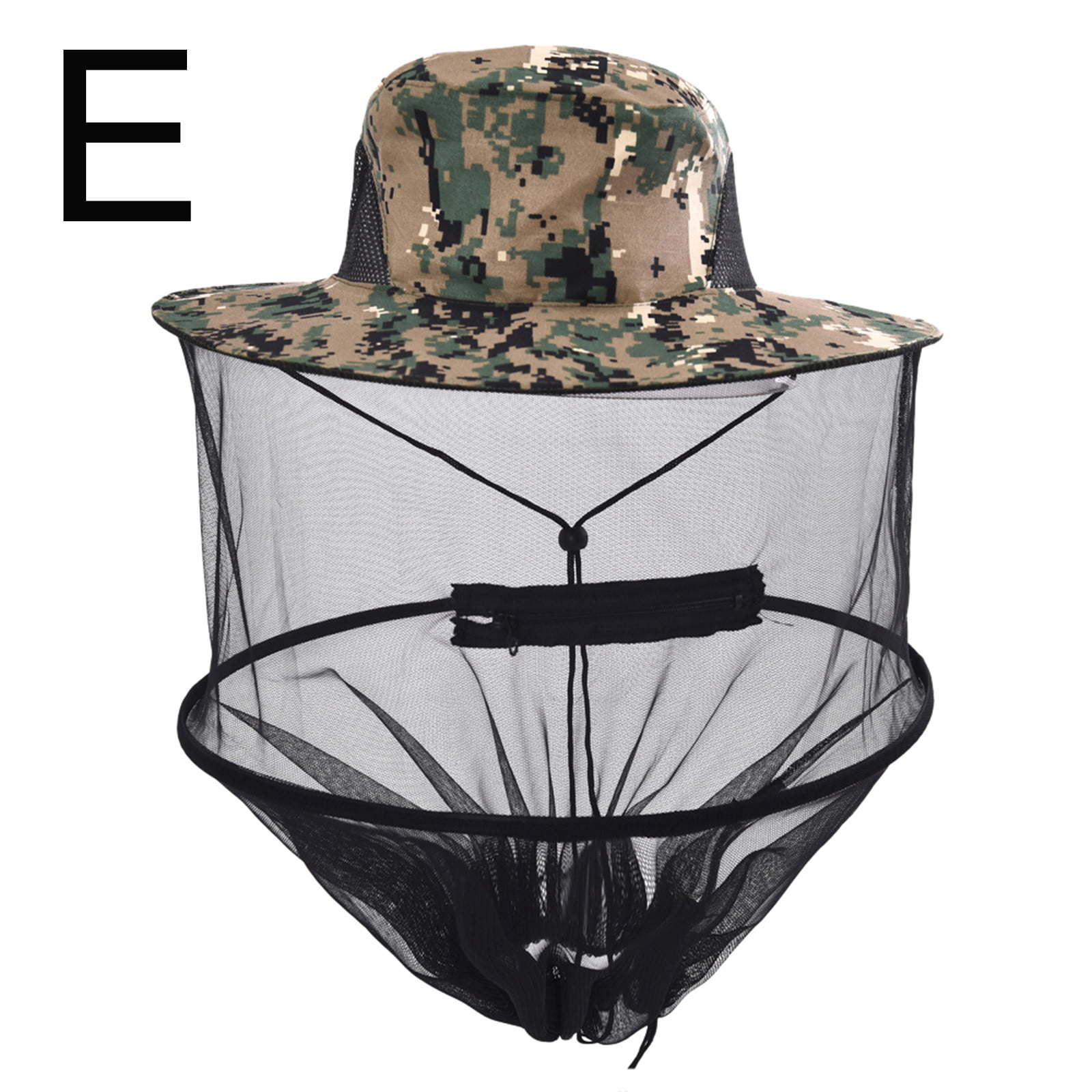 5PCS Anti-Mosquito Bug Bee Insect Head Net Hat Cap Sun Protection Fishing Hiking