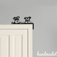 thumbnail image 3 of Handmadetneonsign Miniature Schnauzer Door Corner Sign, Pet Dog Metal Door Topper, House Wall Decor 64252, 3 of 4