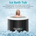 thumbnail image 4 of Open Box Explore Ice Bath Pro Max X-Large Athlete Cold Plunge Tub, Black/White, 4 of 9