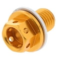 thumbnail image 3 of S SERENABLE Car Engine Oil Pan Drain Plug Engine Oil Pan Drain Screw Oil Drain Plug Golden, 3 of 9