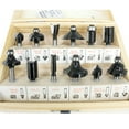 thumbnail image 2 of Graflsoa 12-Piece Hardened Steel Router Bit Set with 1/4" Shank for Woodworking, Includes Wooden Storage Box & Wrench, Ideal for MDF, Plywood, Cabinets, and More, 2 of 6