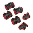 thumbnail image 3 of Knee Elbow Pad Guards, Good Cushioning Roller Skating Protective Gear Breathable Lining Multifunctional  For Outdoor Sports Red, 3 of 8