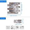 thumbnail image 4 of DEWOO 10 Sheets Peel and Stick Tile Backsplash for Kitchen Wall Tile, Self Adhesive Brick Backsplash Subway Tiles Backsplash, Stick on Tiles Kitchen Backsplash(Brown,10.6"x10"), 4 of 10