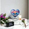 thumbnail image 6 of MUKTIVE Beach Burial Urns for Human Ashes Adult Female, Keepsake Blue Heart Cremation Urn for Human Ashes Adult Male, Decorative Sunset Memorial Urn for Mom & Dad Funeral Gift, 3 Inch, 6 of 7